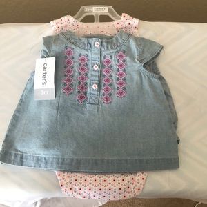 New Carter’s 3 Piece Denim set